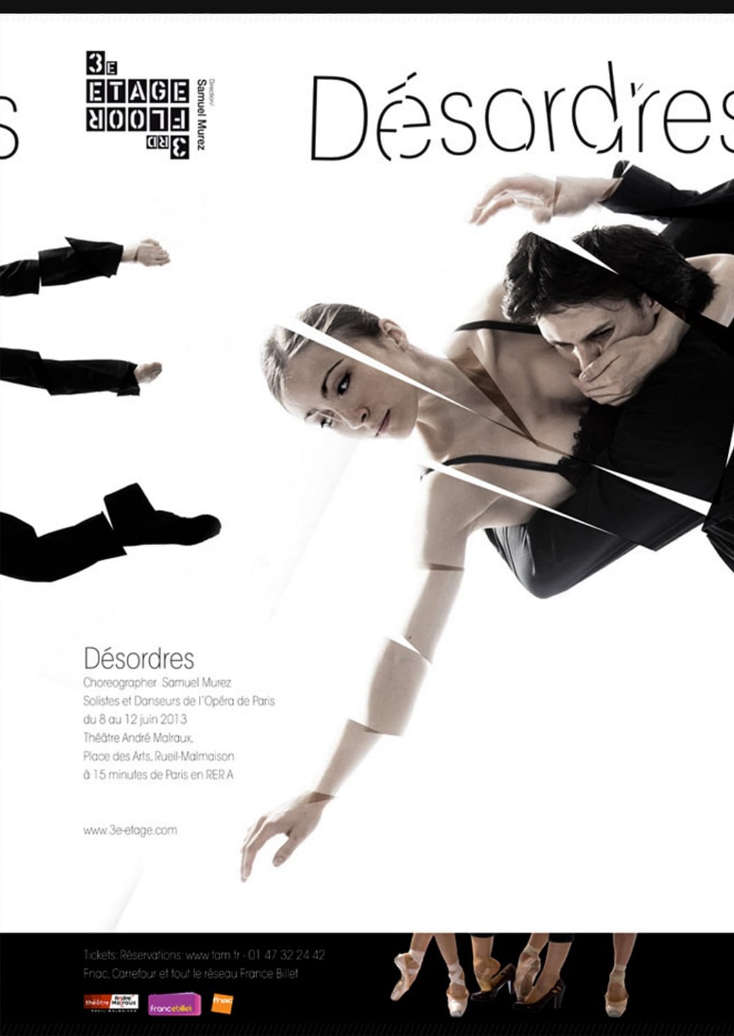 Poster Design for 3e étage. A group of Soloists and dancers from the Paris Opera Ballet.