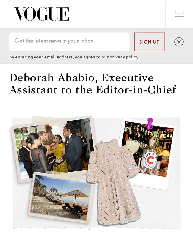Vogue Deborah Ababio Vogue Deborah Ababio