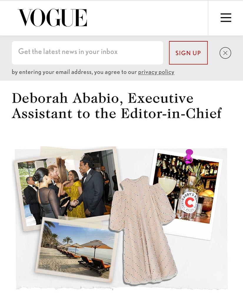 Vogue Deborah Ababio Vogue Deborah Ababio